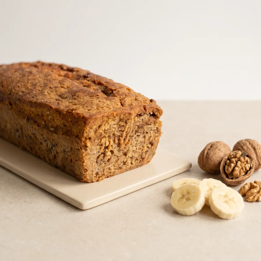 Budín Banana y Nuez